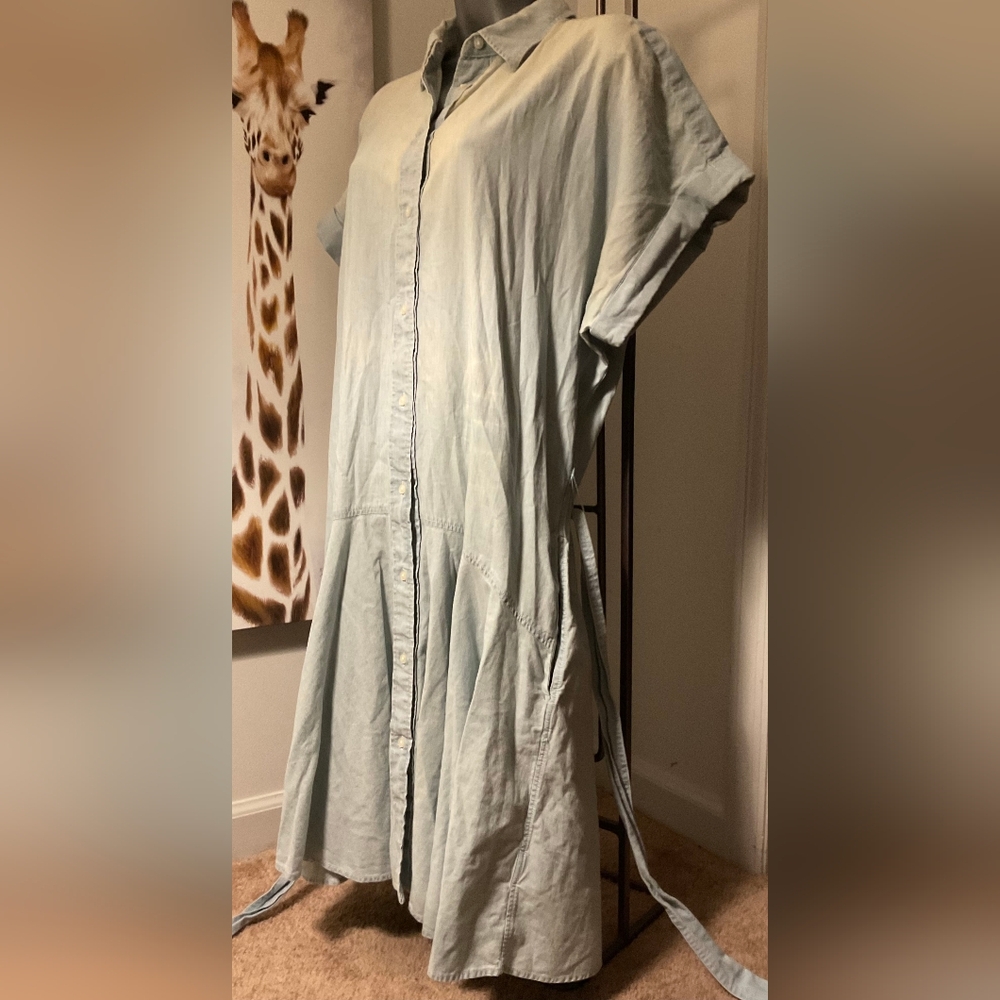 Lauren Ralph Lauren The Fit & Flare Shirt Dress Like New - Picture 4 of 8